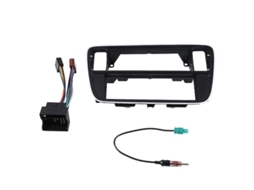 Quadro De Painel De Carro Para Citigo Mii 2012+, 1din, Com Cabo De Antena, Cor Preta, Material Plástico Preto