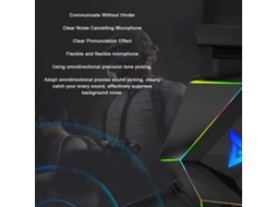 Fone De Ouvido Gamer Taidu Ths300 A3 Pro Com Luzes Rgb Som Surround 7.1 Microfone Para Pc