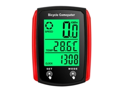 Ciclocomputador Com Fio, 19 Funções, Tela Sensível Ao Toque, Velocímetro, Odômetro, À Prova D'água E Com Luz De Fundo.