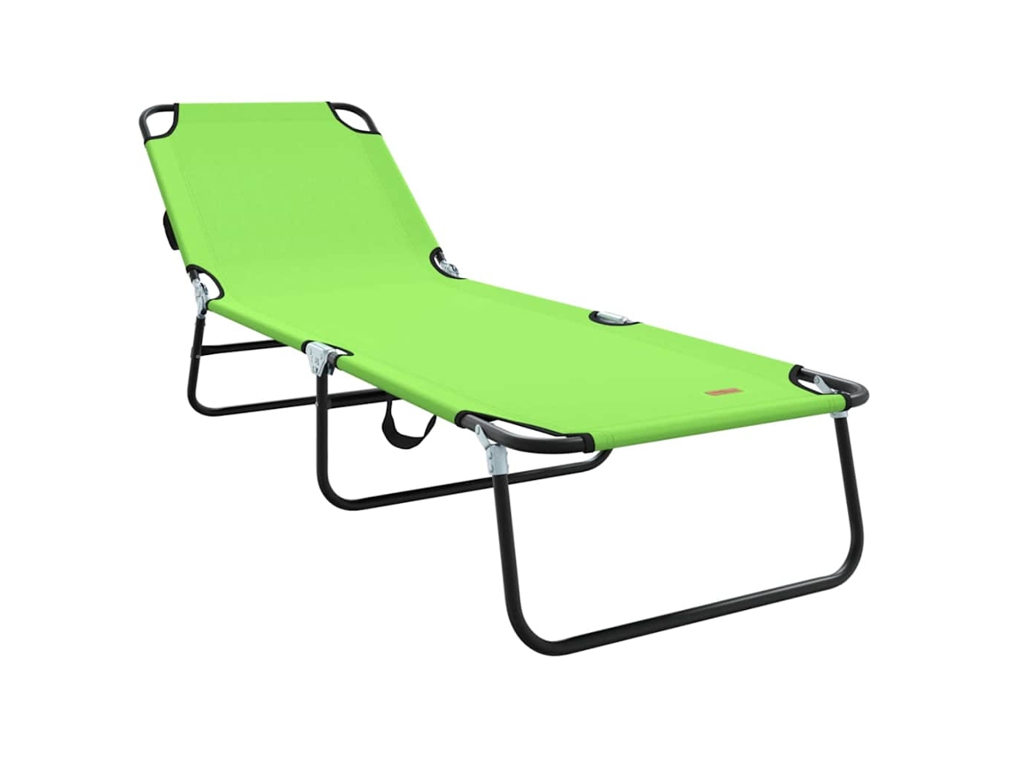Espreguiçadeira Dobrável Verde 188x57x86.5 cm Poliéster MAISON EXCLUSIVE