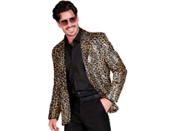 Fantasia clássica de festa com estampa de leopardo ou jaqueta para homens