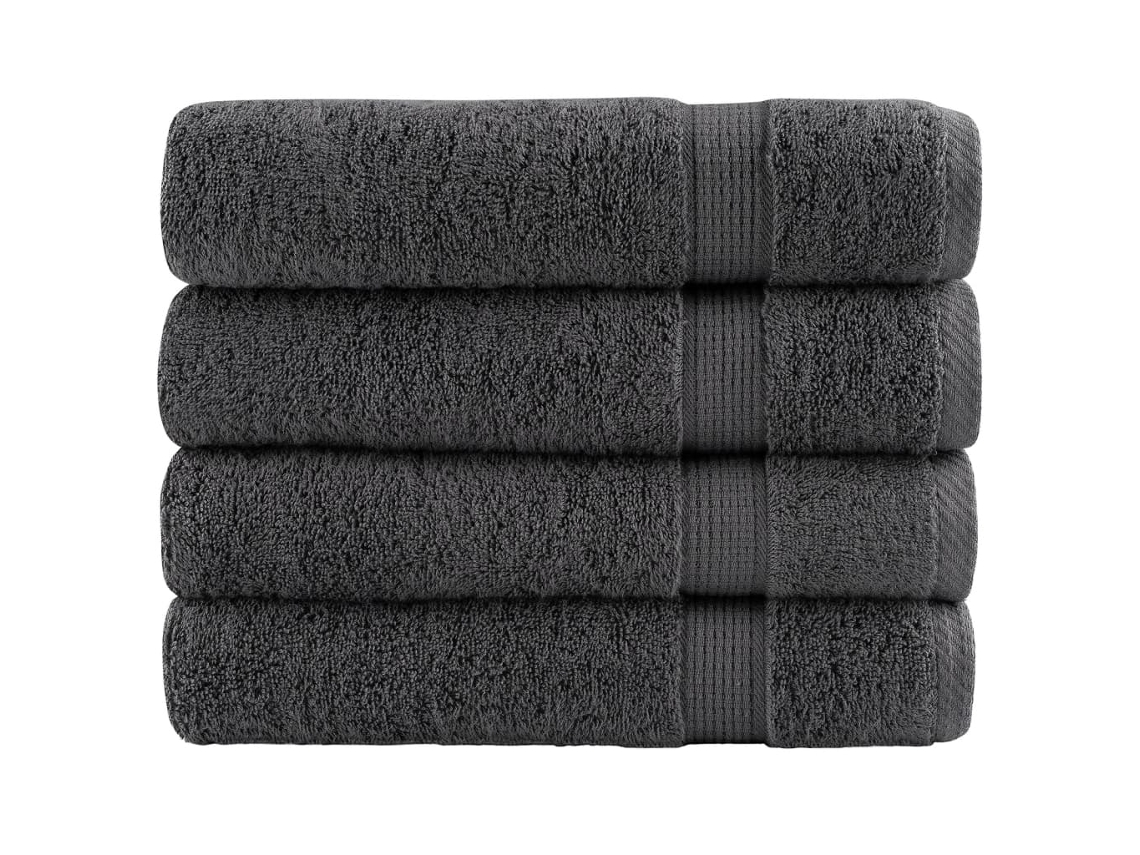 Bath Towel, Bath Towels Vidaxl Antracite Algodão (100 X 150 Cm)