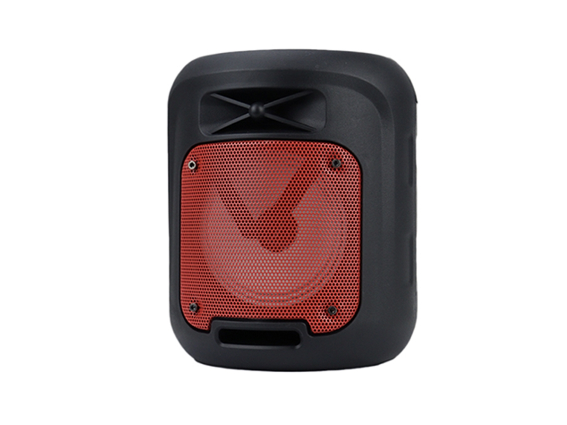Coluna Wireless Portátil Com Luz Led, De Porte Médio, S-10407 Aek Cyber (Preto)