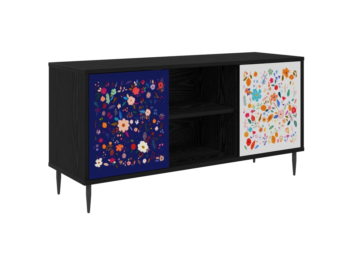 Vidaxl Gabinete Para Tv Mainz 102 X 33 X 51 Cm Carvalho Preto