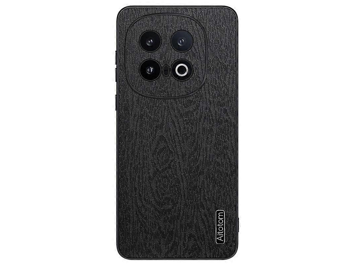 Capa De Celular À Prova De Choque Em Couro De Casca De Árvore