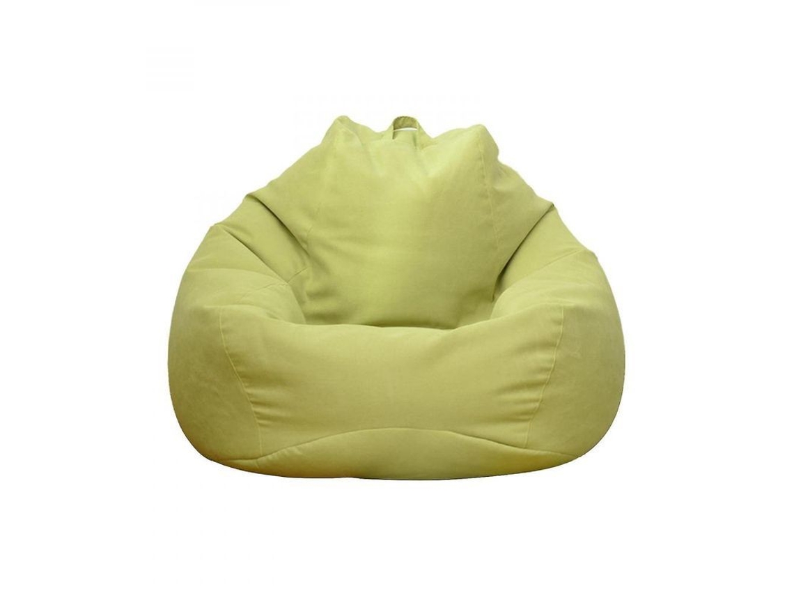 Capa grande para puff, algodão e linho, lavável, 90x110 cm, verde, S/MARCA
