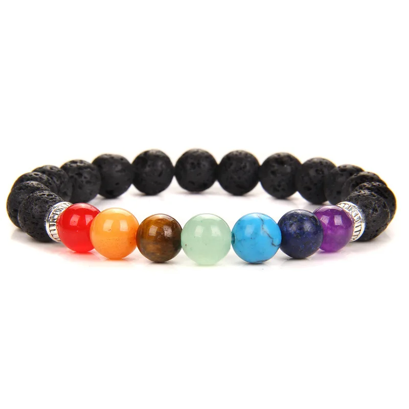 Pulseira de Lótus Budista Tibetana, Pulseira Amuleto de Chakra de Ioga MDUG