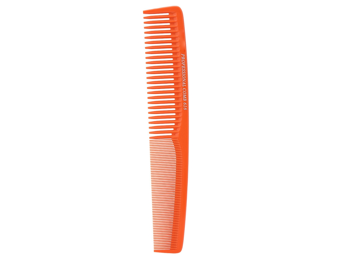 2026 peine de Cabelo com Dentes Largos para Penteado Oil Slick, Corte e Estilo (laranja)
