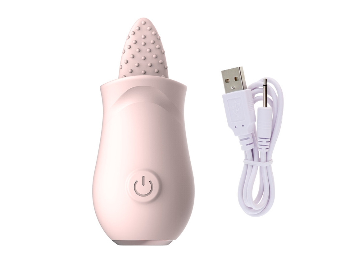 Vibrador Recarregvel Para Lamber A Lngua De 10 Velocidades Para Mulheres (rosa) Bestvite