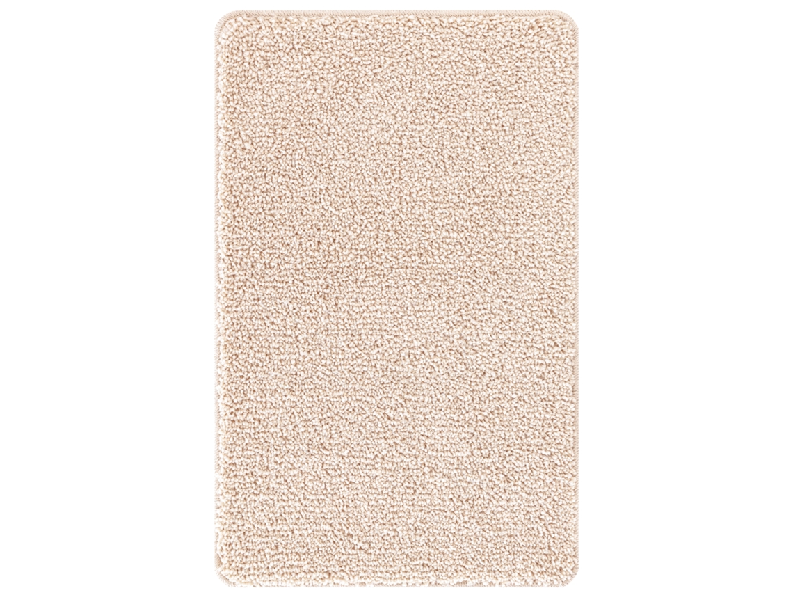 Conjunto 1 Tapete De Banho Antiderrapante Vidaxl Creme Polipropileno (60 X 90 Cm)