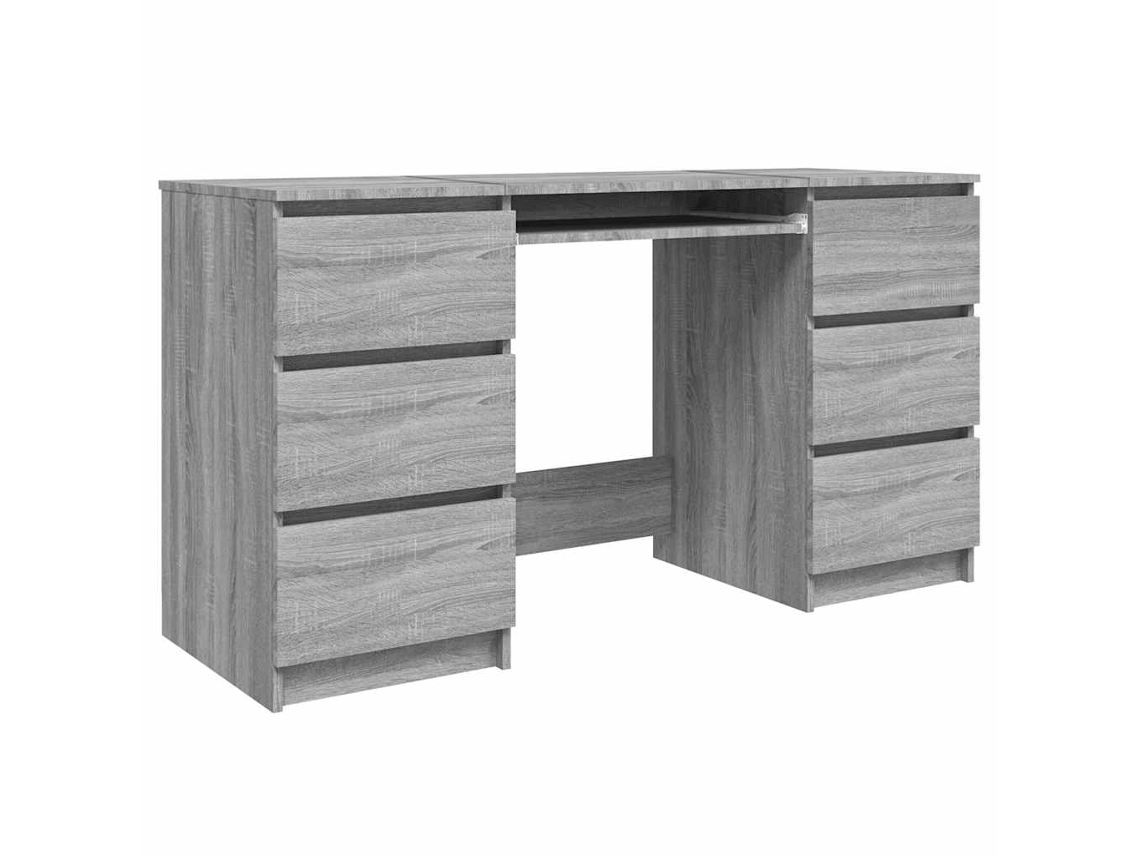 Writing Desk, Writing Desks Vidaxl Cinzeto Madeira Processada (n/a)