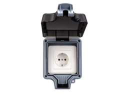 Interruptor Externo À Prova D'água, Tomada de Parede, Interruptor com Interruptor Ip66, para Aplicações Comerciais e de Jardim BRILVIBERA