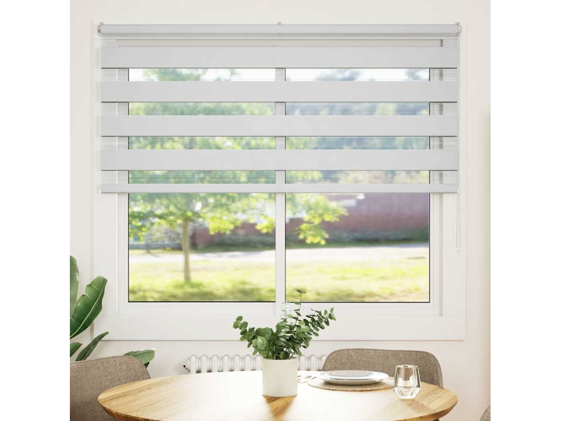 Maison Exclusive - Cortina De Zebra 165x150 Cm Largura Do Tecido 160,9cm Poliéster