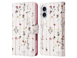 Capa Laqueada Com Bloqueio Rfid E Carteira Para Iphone 16 Plus, Capa De Couro Pu À Prova De Quedas