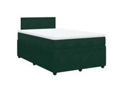 Box Spring Bed, Box Spring Beds Vidaxl Verde Veludo (120 X 190 Cm)