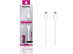 Cabo para Samsung Galaxy S22 Plus 5G ACCETEL CU-1609 (Type-C - 1 m - Branco)