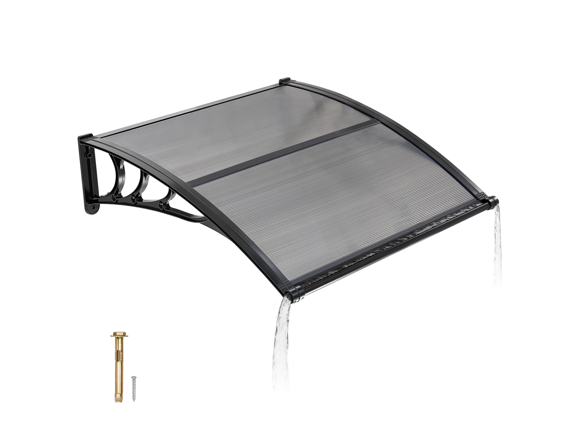 Toldo Externo VEVOR 38x40 Polegadas para Portas com Drenagem, Suporte em ABS e Proteção Solar