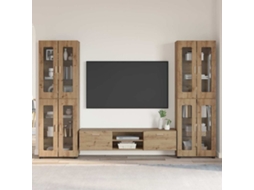 Vidaxl Conjunto De Móvel De Tv Florin 3 Unid. Carvalho Artesanal