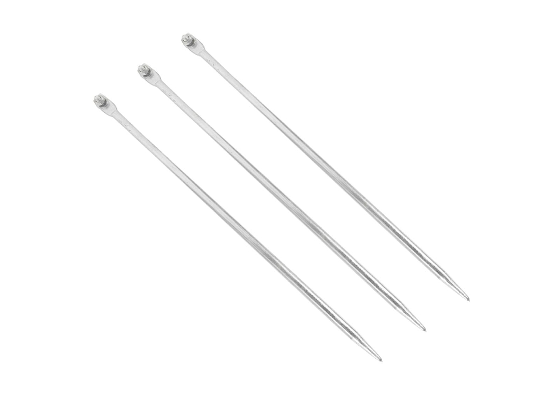 50 Hastes De Aterramento Portáteis Galvanizadas De 3cm Em Ferro Maciço, Pacote Com 5 Peças
