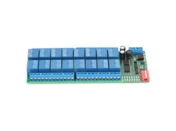 Módulo de Relé 16 Canais Modbus Rtu Rs485 Controle Serial 12v Cc Interruptor Plc S/MARCA