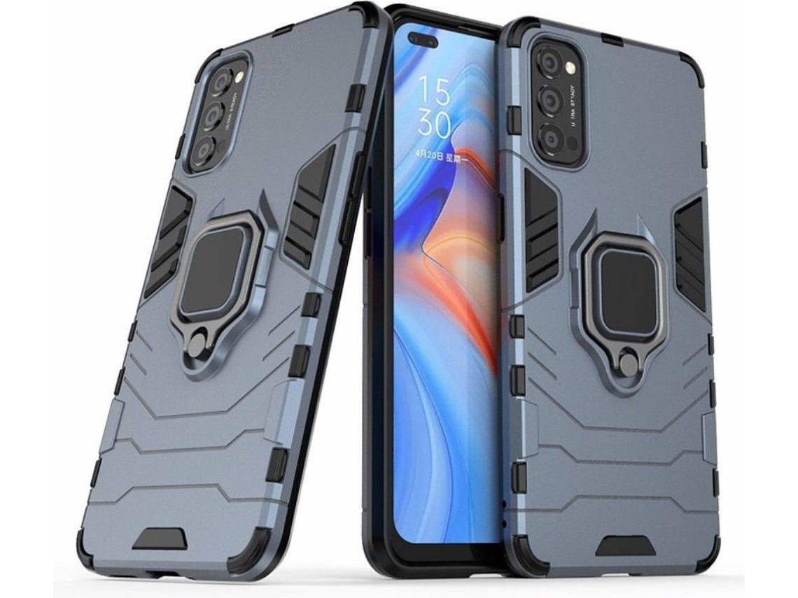 Capa Oppo Reno 4 5G HFS HOUSE Kickstand Cinzento
