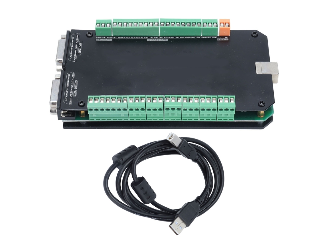 Controlador Cnc Motor Passo 4 Eixos Interface Usb Sunflare