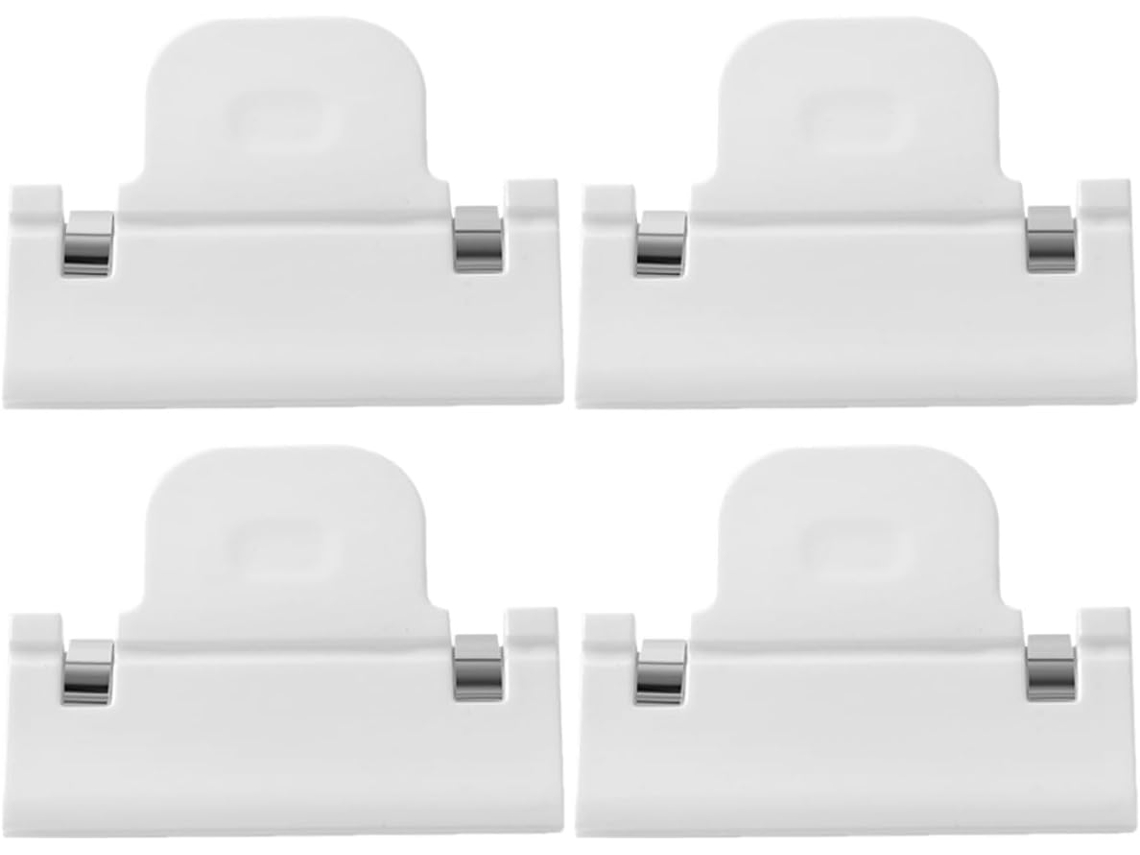 Conjunto de 4 Prendedores Metal Antiderrapantes com Superfície Lisa para Lençóis Elástico, Colchões CHABERLU