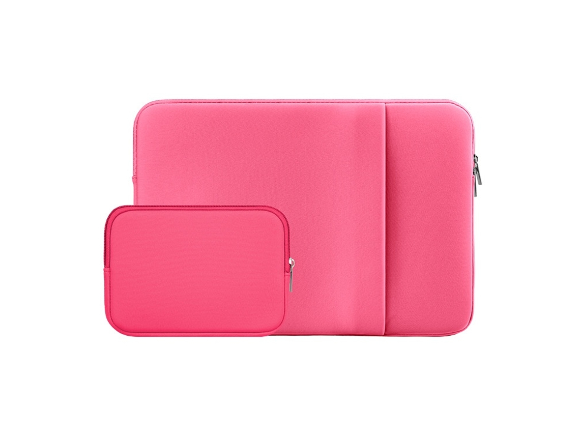 Elysve Bolsa 13 Polegadas, Para Portátil, Com Bolso Frontal E Bolsa Para Acessórios, Rosa Escuro