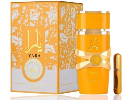 Yara Tous Lattafa (Original) Perfume Árabe para Mulher com Notas de Coco, Manga, Maracujá e Baunilha Brinde Atomizador 5ml DRIKANBEST