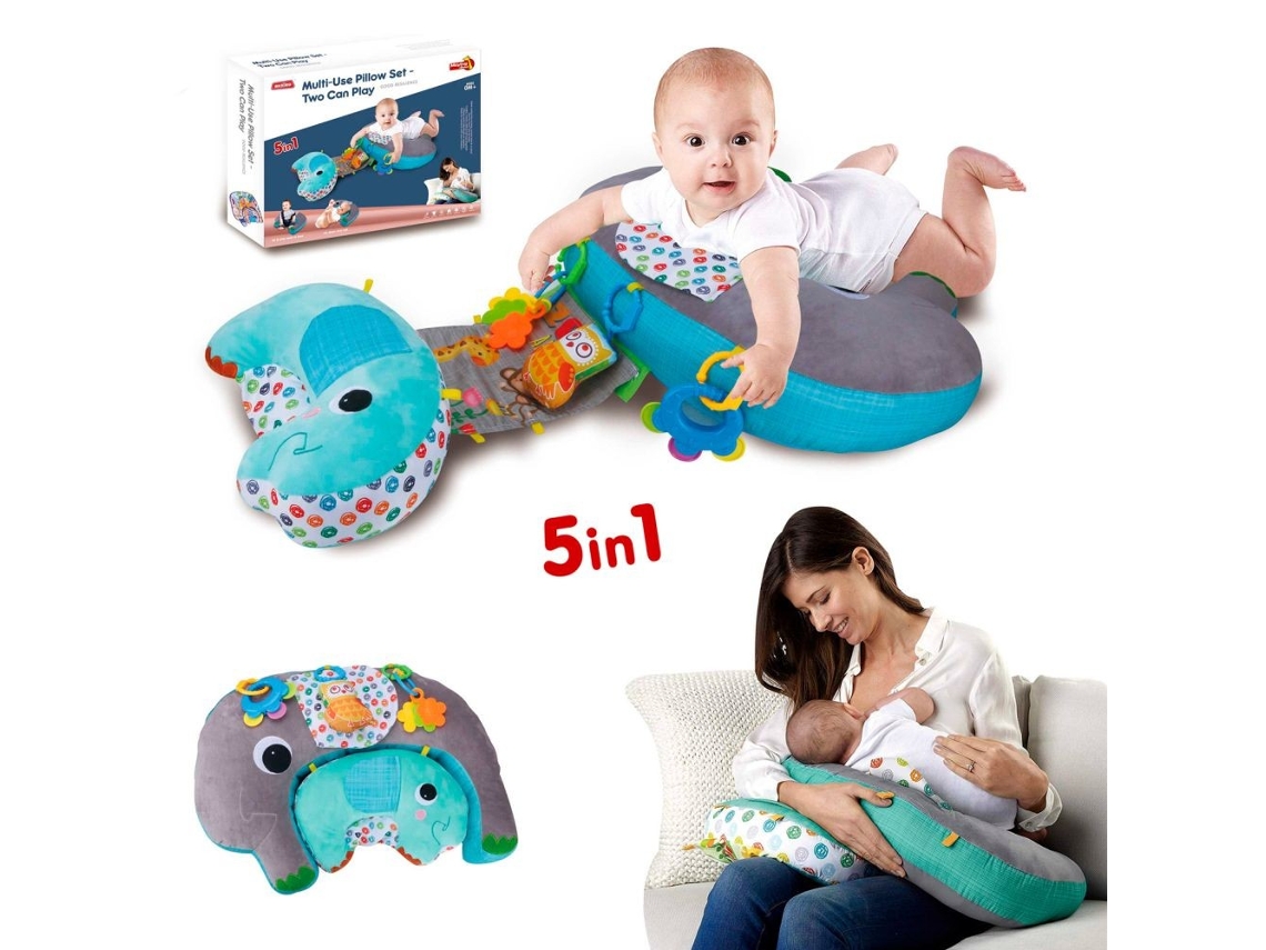 Almofada Multifuncional 5 Em 1 Para Bebês, Azul – Chipolino