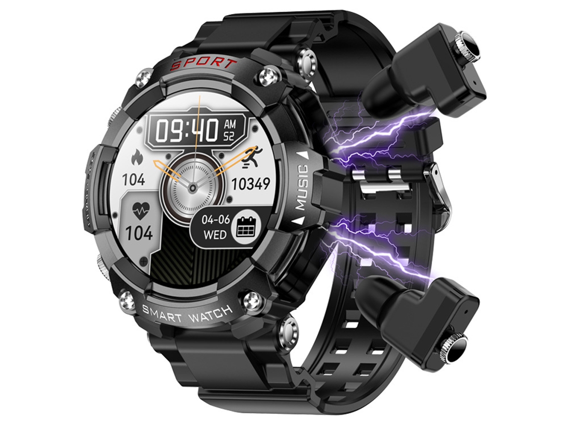 (preto) Smartwatch Bluetooth Multifuncional Masculino