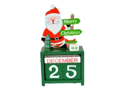 Calendário de Advento de Contagem Regressiva de Natal com Blocos de Madeira Numéricos Contagem Regressiva para O Natal Calendário de Mesa