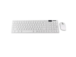 Teclado sem fio 2.4G e mouse óptico, compatíveis com Mac e PC