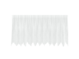 Maison Exclusive - Cortina De Renda Com Cortinas Branco 80 X 300 Cm Poliéster