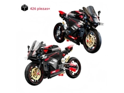 Kit de construção de motocicleta em blocos, escala 1:8 MDUG (426 peças)