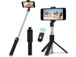 Selfie Stick KLACK Extensível Bluethooth Preto