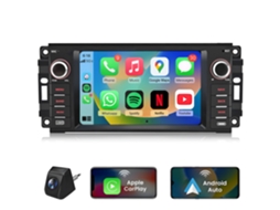 Rádio Automóvel Android 15 Junsun Para Jeep Dodge Chrysler Chevrolet +cam | Auto Carplay | 2gb+64gb | Plug And Play | Gps | Swc