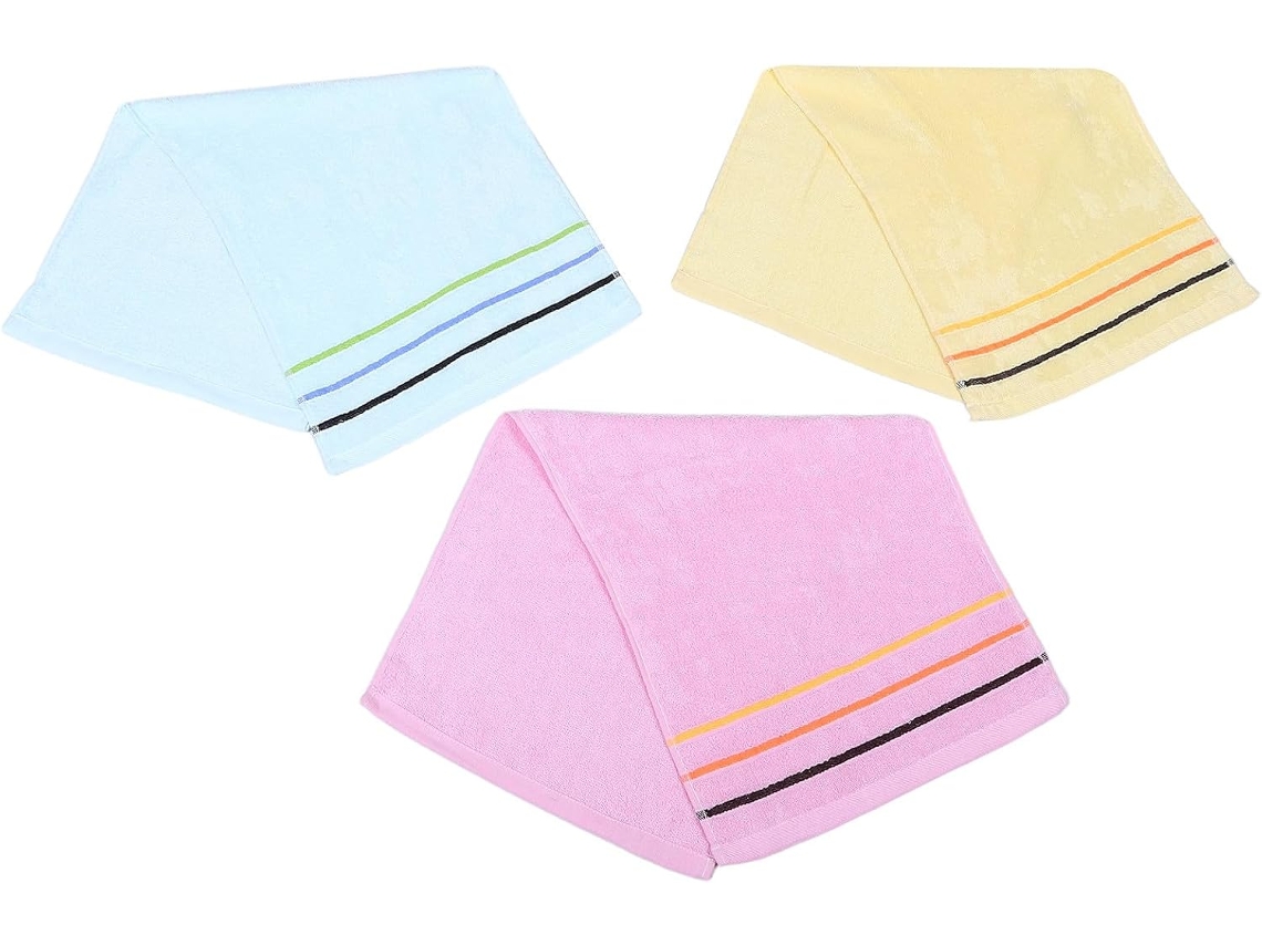 Conjunto De 3 Toalhas De Mão Em Algodão Jacquard