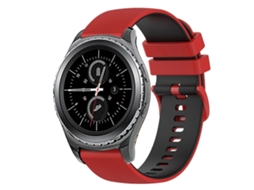 Pulseira De Silicone Quadriculada Bicolor De 20 Mm Para Samsung Gear S2 Classic