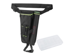 Bolsa de Cintura para Pesca Multifuncional Preta