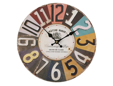 Relógio de Parede Chateau Metal 5 X 28 X 28 Cm