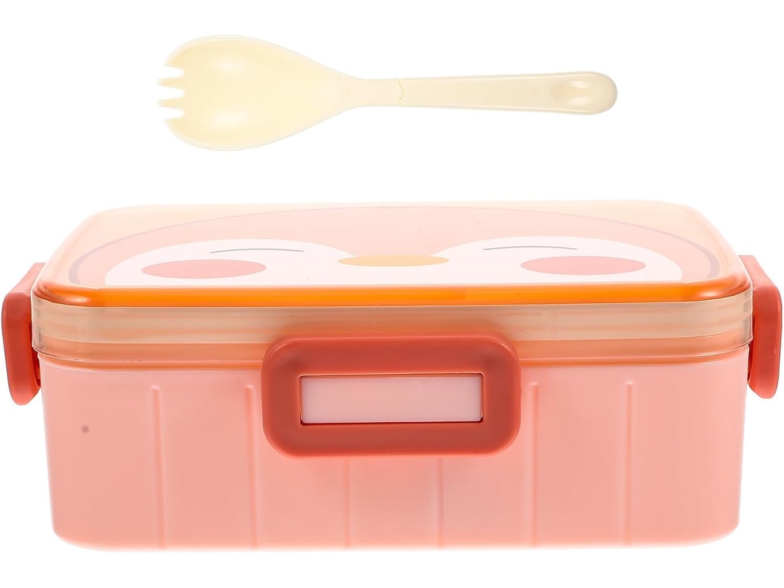 Lancheira Portátil Ounona Com Estampa De Pato Amarelo, Com Compartimentos E Grande Capacidade Para Manter Alimentos