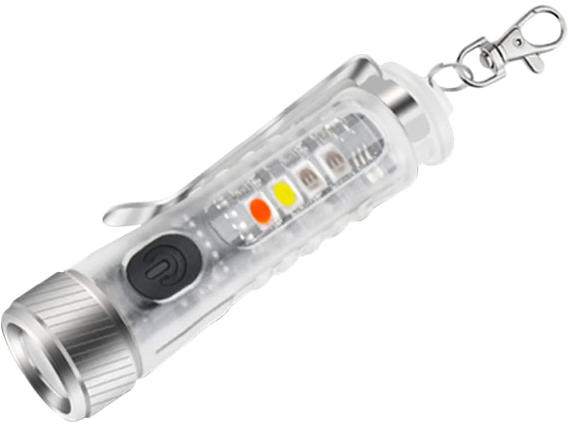 Mini Lanterna De Led Ajustável Para Chaveiro, Ideal Para Camping E Atividades Ao Ar Livre.