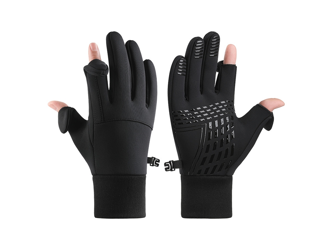 Novas Luvas Esportivas De Inverno Masculinas Pretas Aquaforge