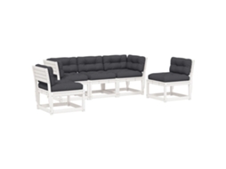 Garden Sofa Set, Garden Sofa Sets Vidaxl Branco Madeira De Pinho (n/a)