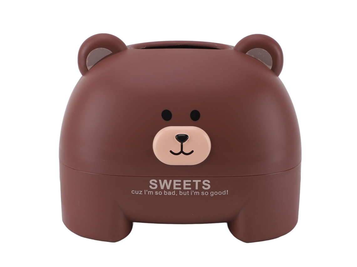 Porta toalhas Animal Urso Marrom em PP com Design Cartoon para Casa Cozinha Sala S/MARCA