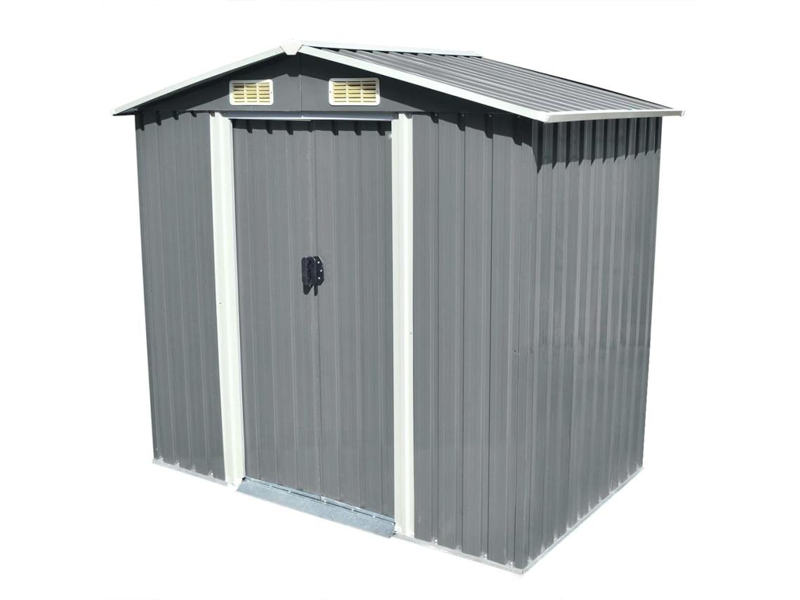Garden Shed, Garden Sheds Vidaxl Cinzeto Aço (n/a)