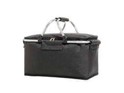 Cesta De Piquenique Térmica Dobrável De 30 Litros, Ideal Para Compras E Viagens. Estrutura Robusta Em Alumínio, Forro Impermeável E Design Dobrável.