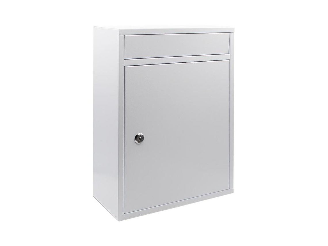 Buzon Metalico C/tapa Basico Blanco Ksx04 Wurko