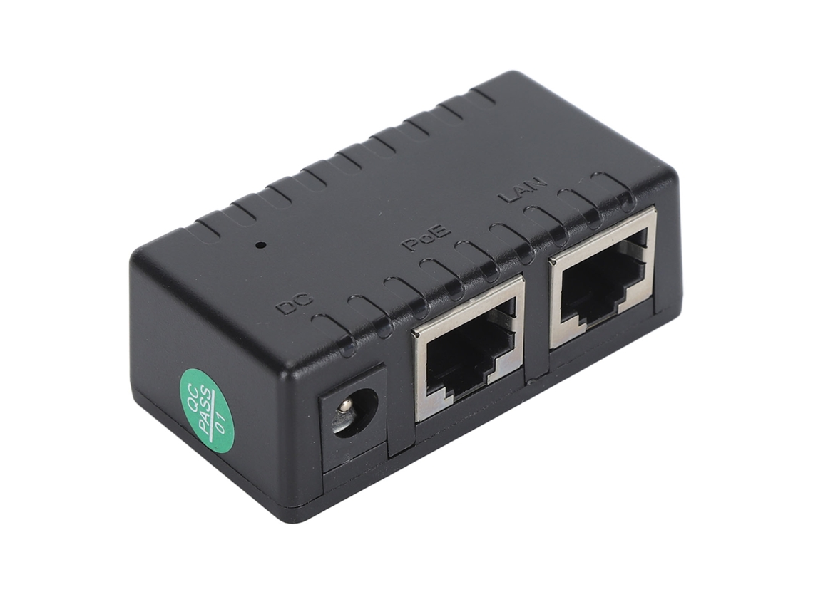 Divisor Poe Gigabit 1000m Adaptador de Alimentación Multipropósito para Ap Inalámbrico Cámara Web Hd